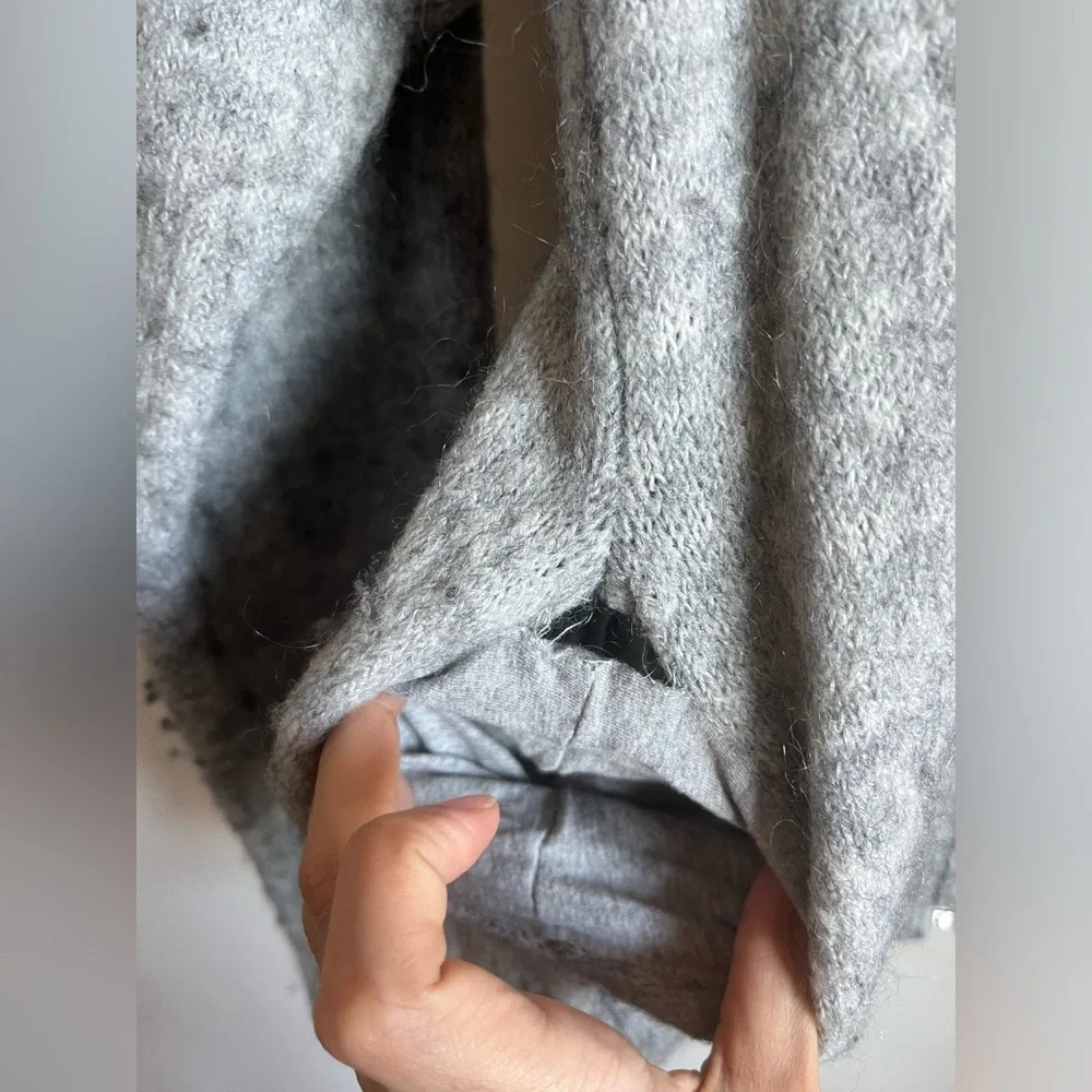 H&M Wool-Blended Gray Zip-Up Hoodie - Picture 8 of 10